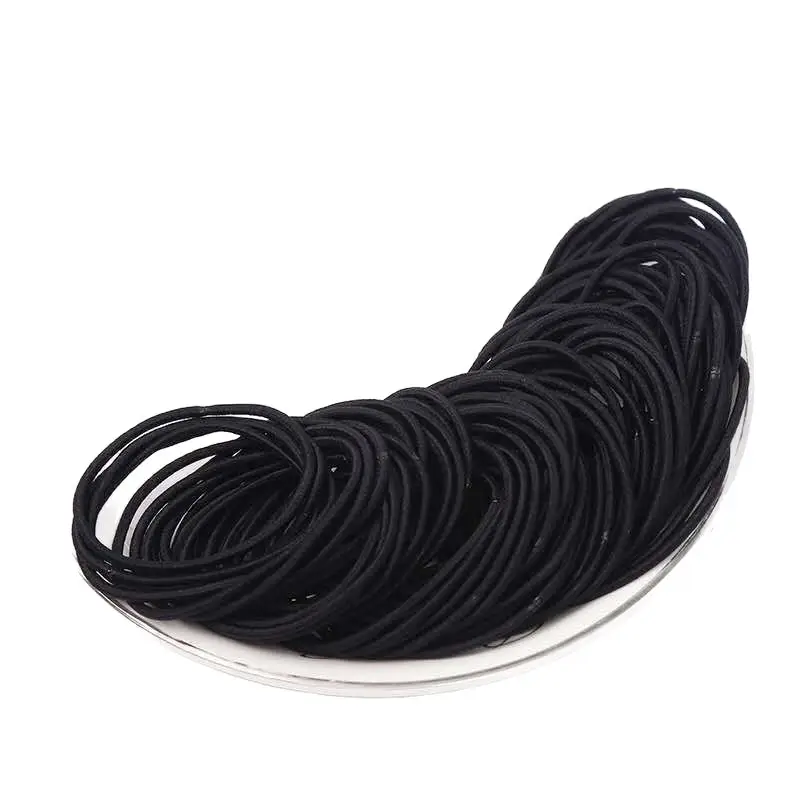 Korean Rubber Hair Rings 2mm Seamless 100pcs - Image 27