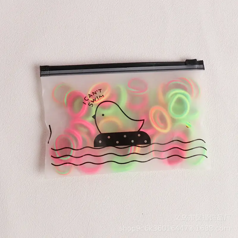 Korean Rubber Hair Rings 2mm Seamless 100pcs — feature 14