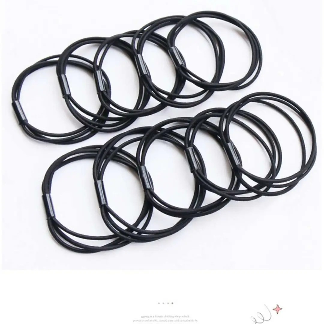 Korean Rubber Hair Rings 2mm Seamless 100pcs — feature 20