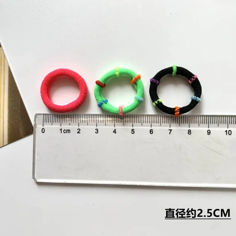 Korean Rubber Hair Rings 2mm Seamless 100pcs — feature 30
