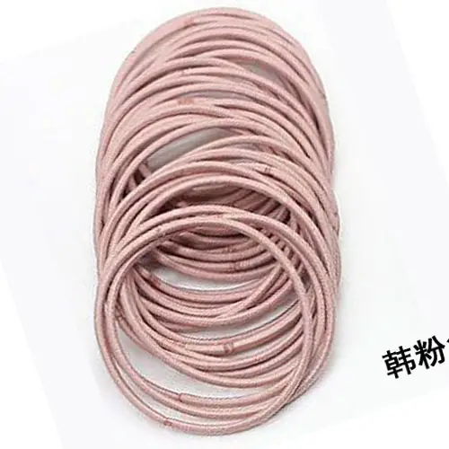 Korean Rubber Hair Rings 2mm Seamless 100pcs — feature 9