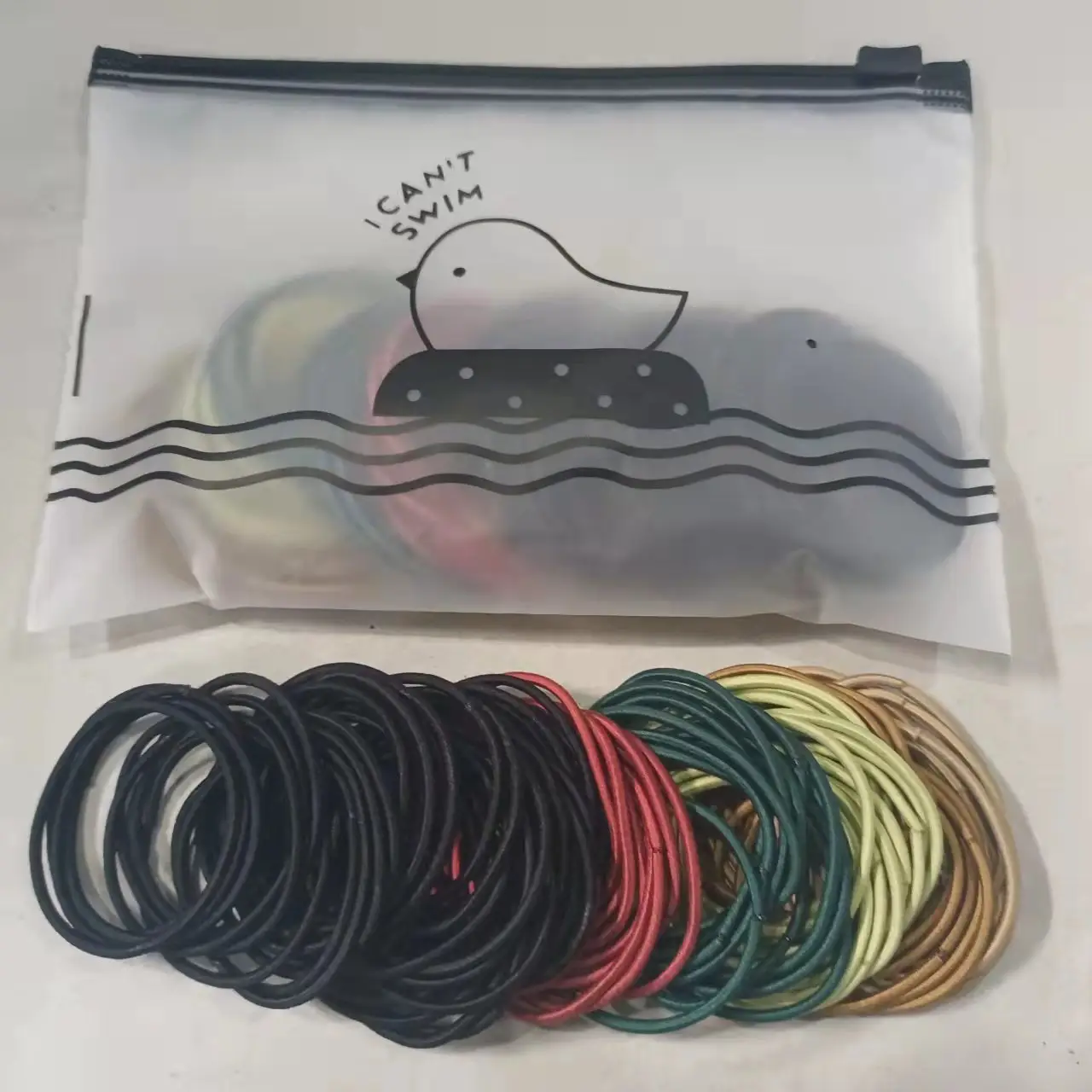 Korean Rubber Hair Rings 2mm Seamless 100pcs - Image 10