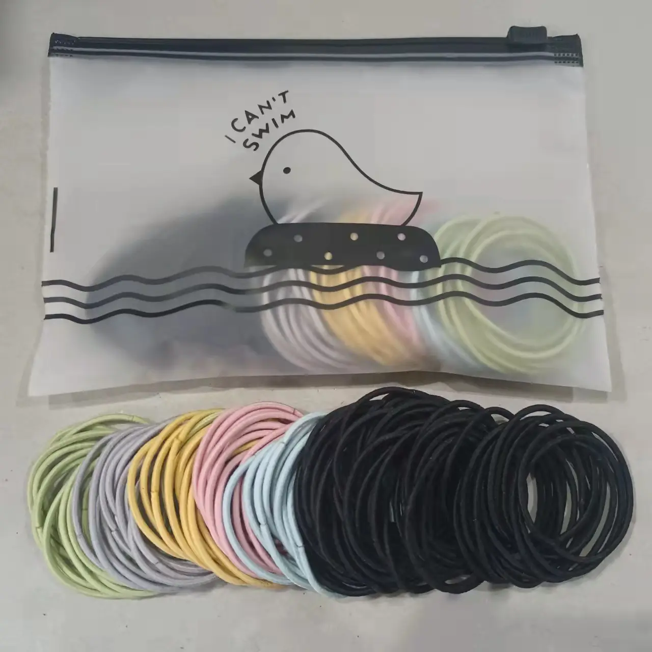 Korean Rubber Hair Rings 2mm Seamless 100pcs - Image 9