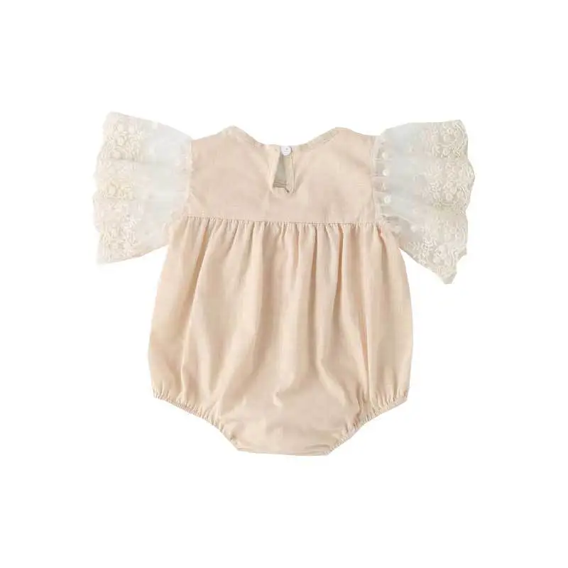 White Lace Wrap Baby Short Sleeve Hap Clothes - Image 7