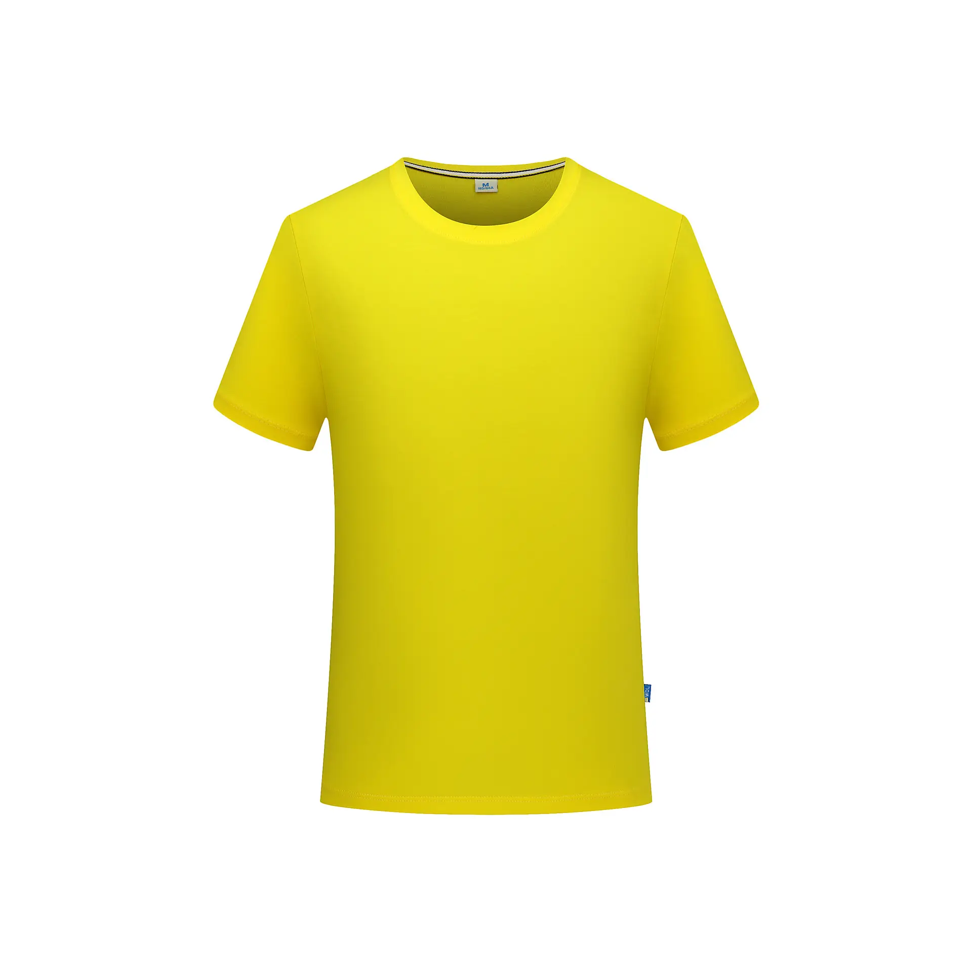 Men Black Mercerized Cotton T-Shirt Short Sleeve - Image 3