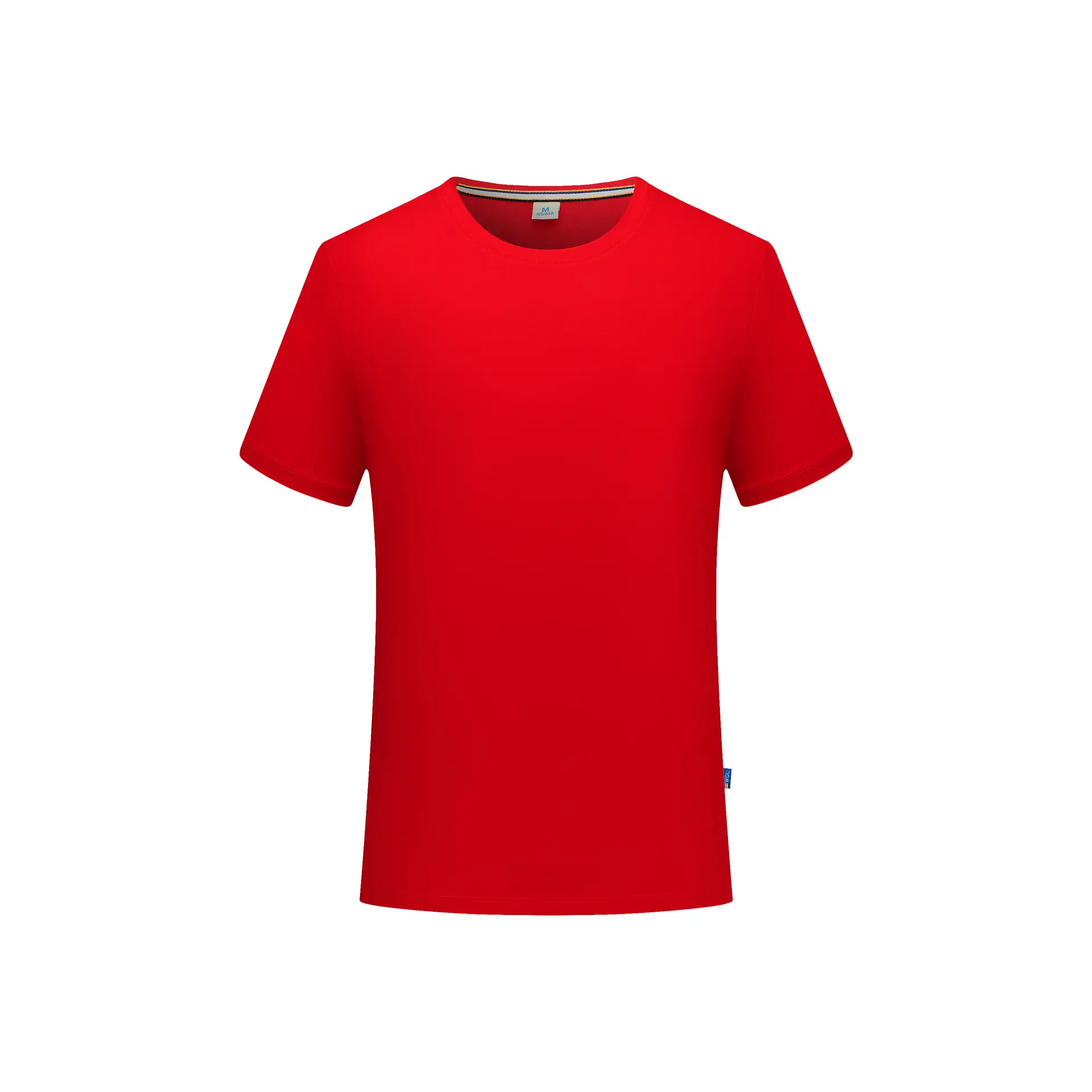 Men Black Mercerized Cotton T-Shirt Short Sleeve - Image 4