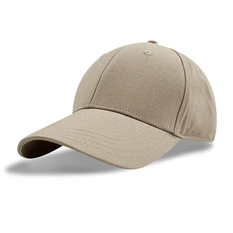 Brown Pure Cotton Baseball Cap for Men Women - Image 4
