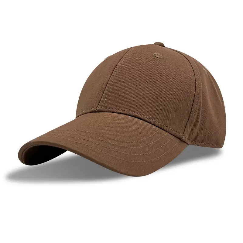 Brown Pure Cotton Baseball Cap for Men Women - Image 5