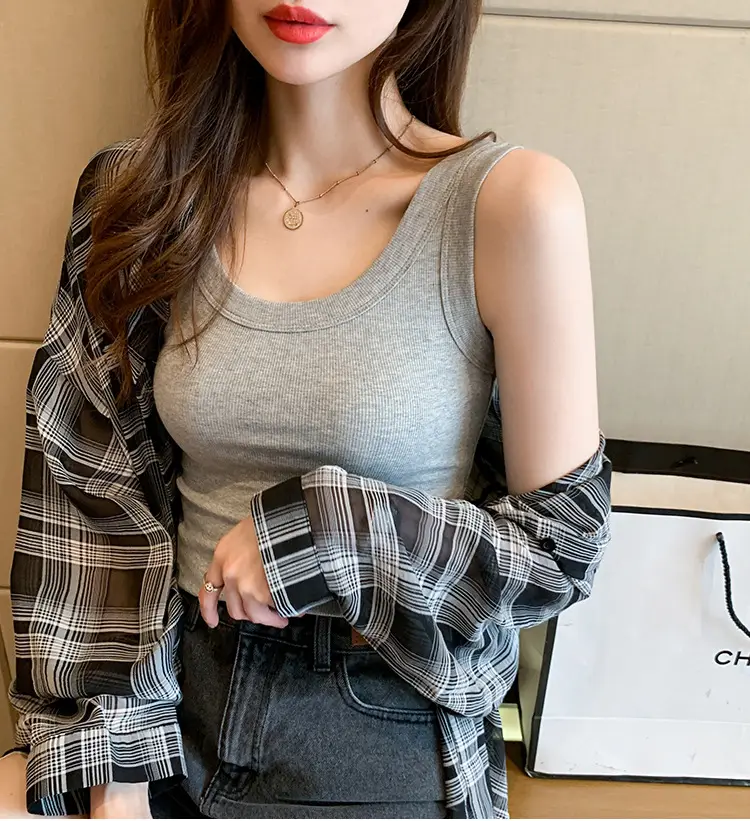 Women Purple Low Neck Slim T-Shirt Short Sleeve - Image 4