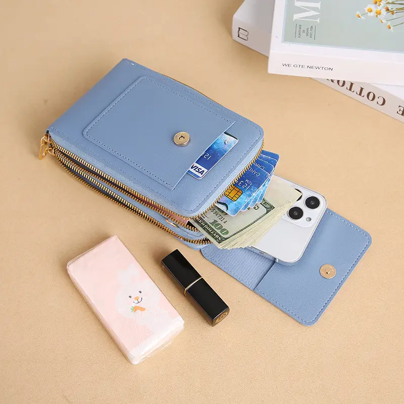 Green Touch Screen Mini Phone Bag for Women