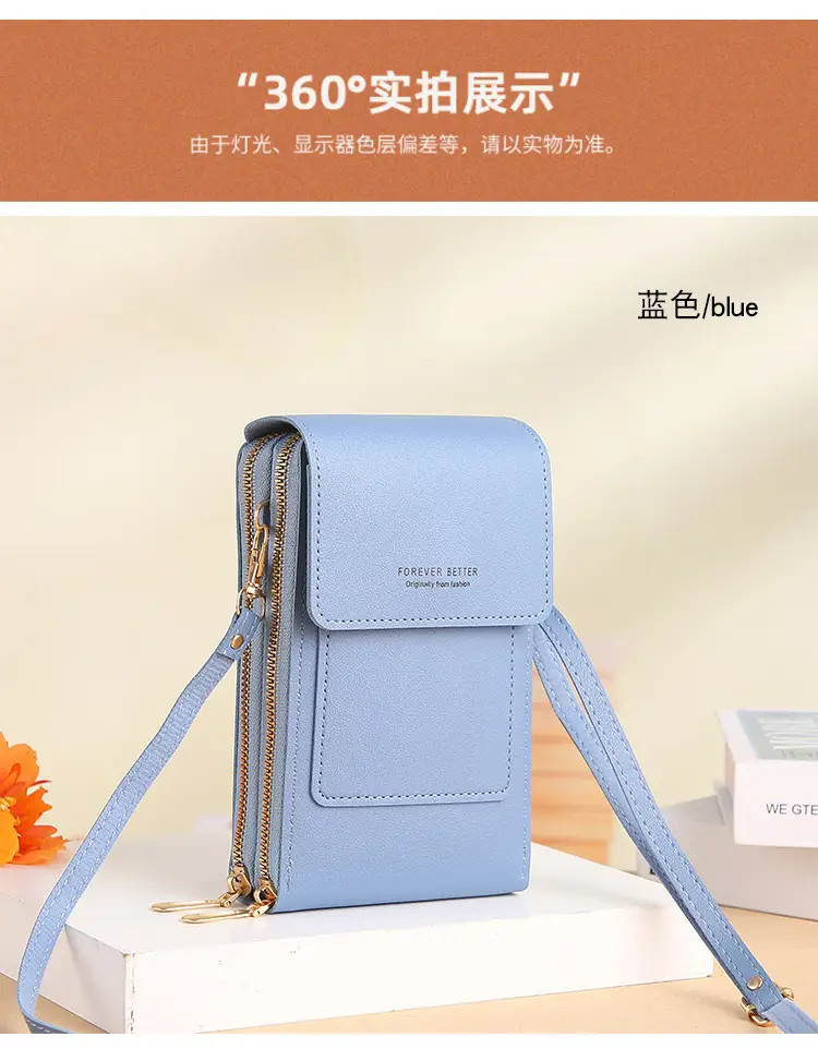 Green Touch Screen Mini Phone Bag for Women — feature 13