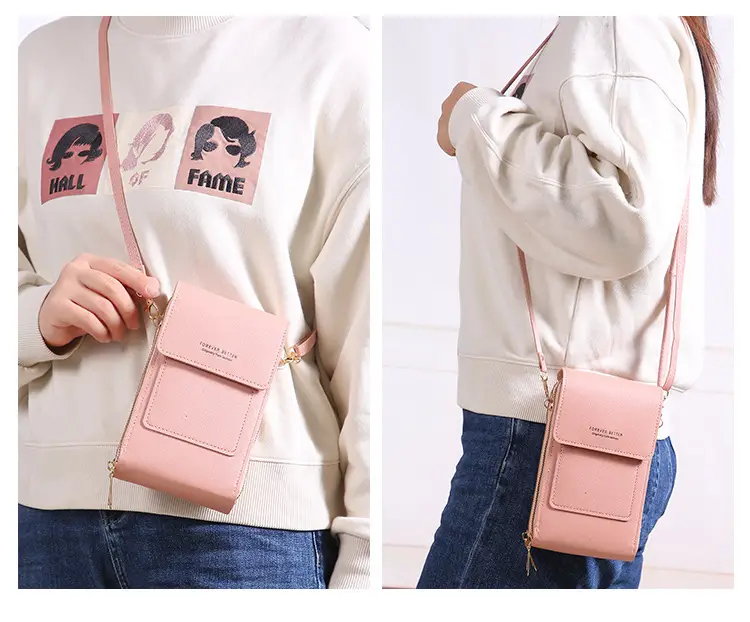 Green Touch Screen Mini Phone Bag for Women — feature 16