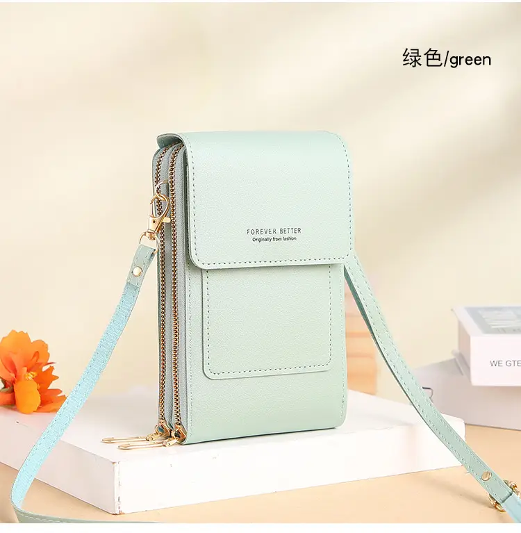 Green Touch Screen Mini Phone Bag for Women — feature 22