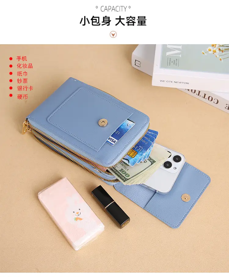 Green Touch Screen Mini Phone Bag for Women — feature 8
