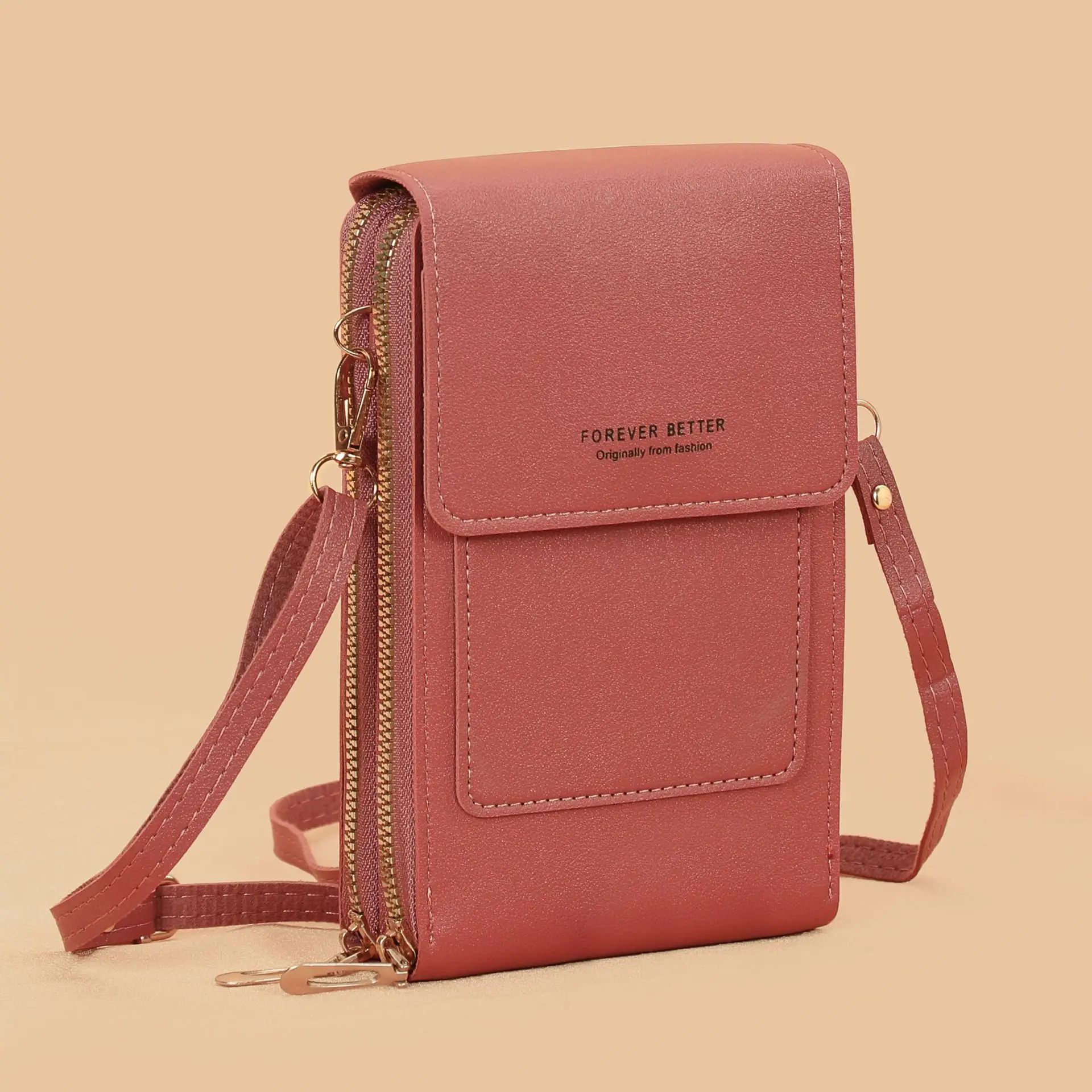 Green Touch Screen Mini Phone Bag for Women