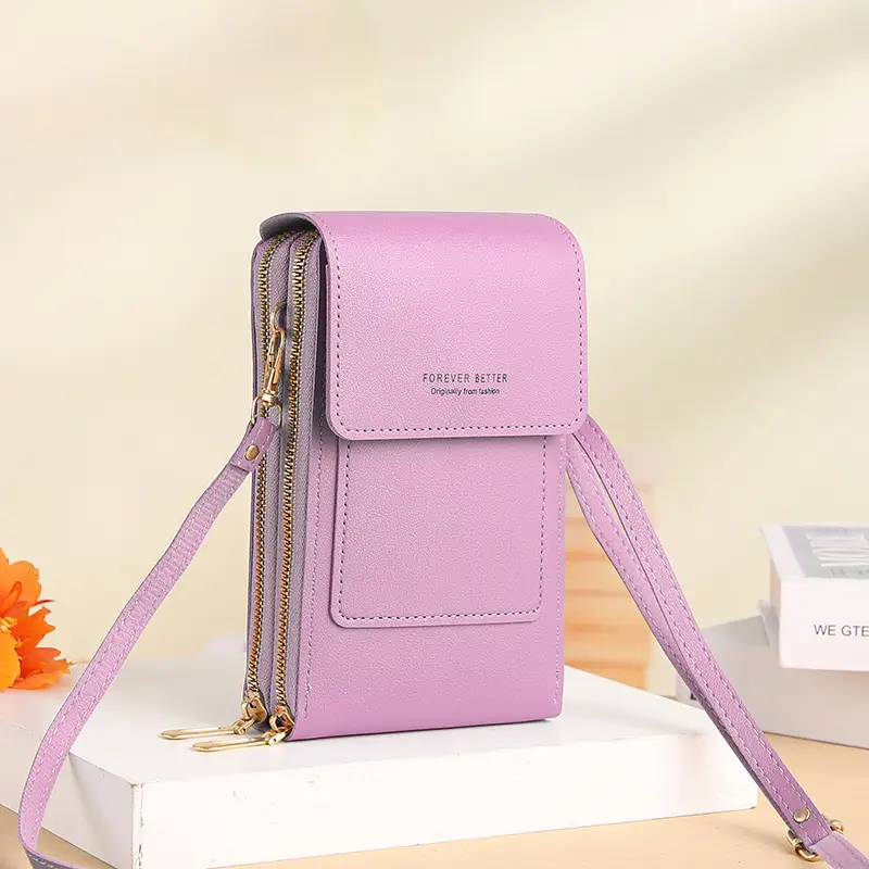 Green Touch Screen Mini Phone Bag for Women