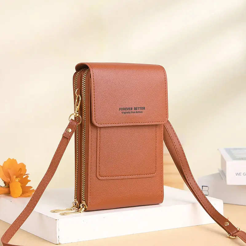 Green Touch Screen Mini Phone Bag for Women
