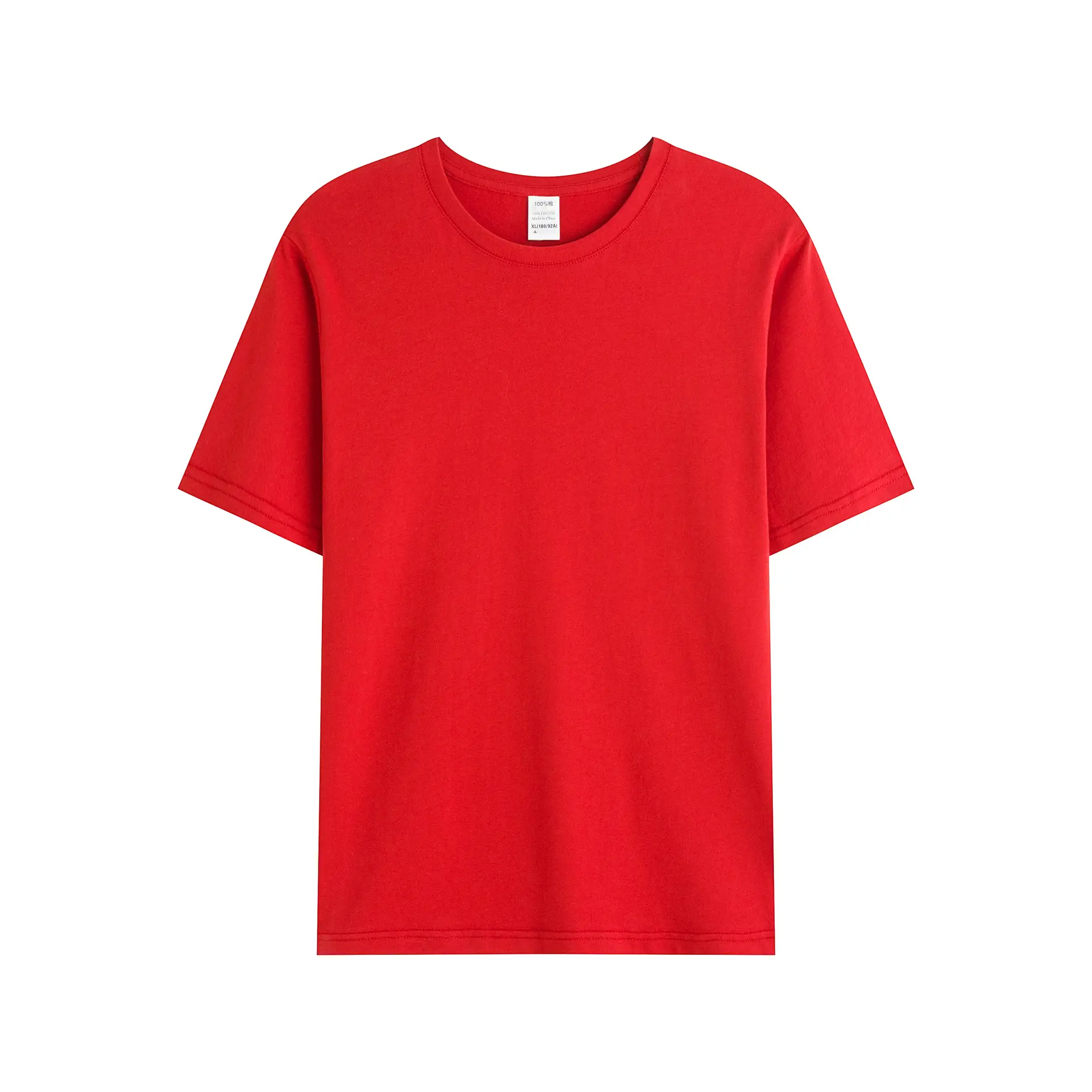 Men Women Cotton Round Neck Pullover T-Shirt Large Size - Image 3