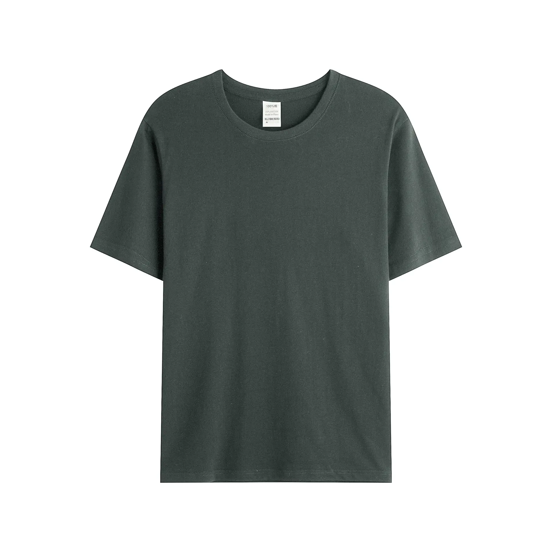 Men Women Cotton Round Neck Pullover T-Shirt Large Size - Image 5