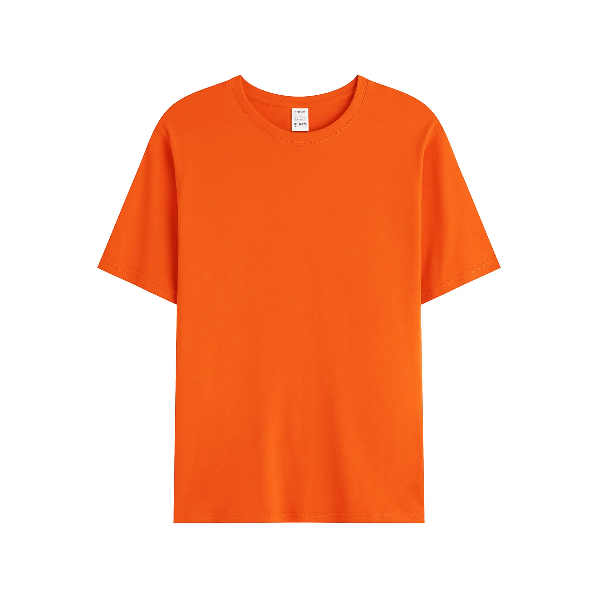 Men Women Cotton Round Neck Pullover T-Shirt Large Size - Image 8
