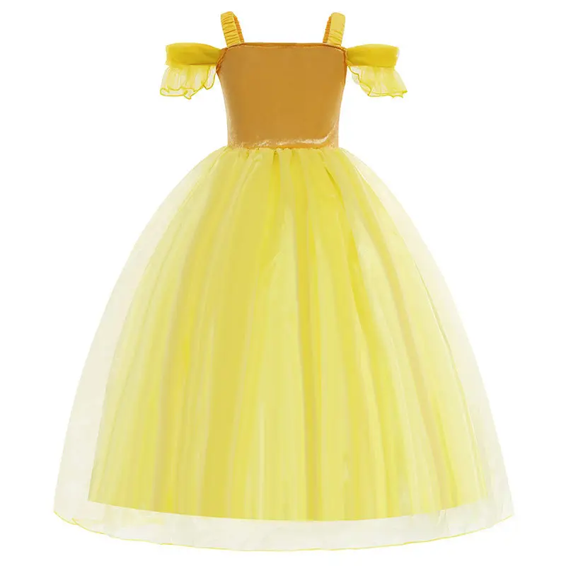 Golden Bell Princess Dress for Girls