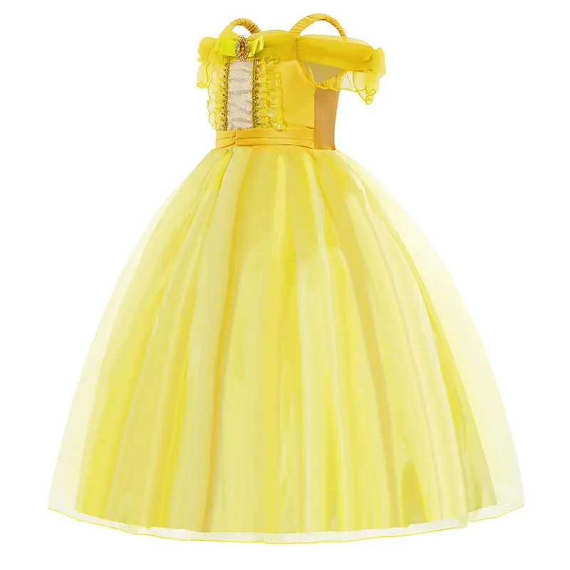 Golden Bell Princess Dress for Girls