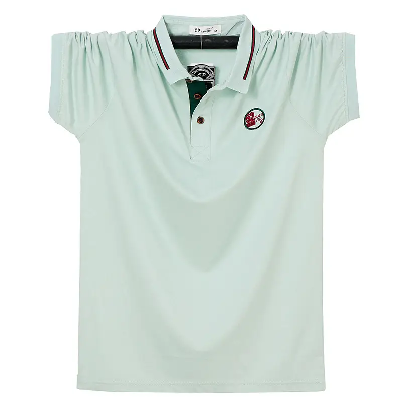 Men's 2255 Light Green Polo T-Shirt Short Sleeve Business Wear - Image 6