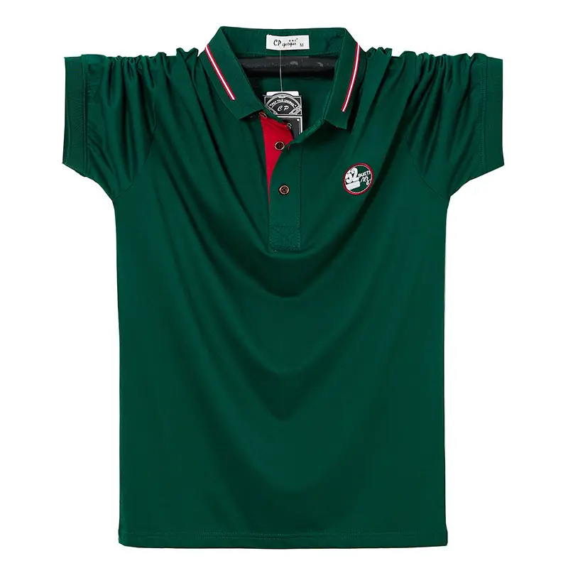 Men's 2255 Light Green Polo T-Shirt Short Sleeve Business Wear - Image 8