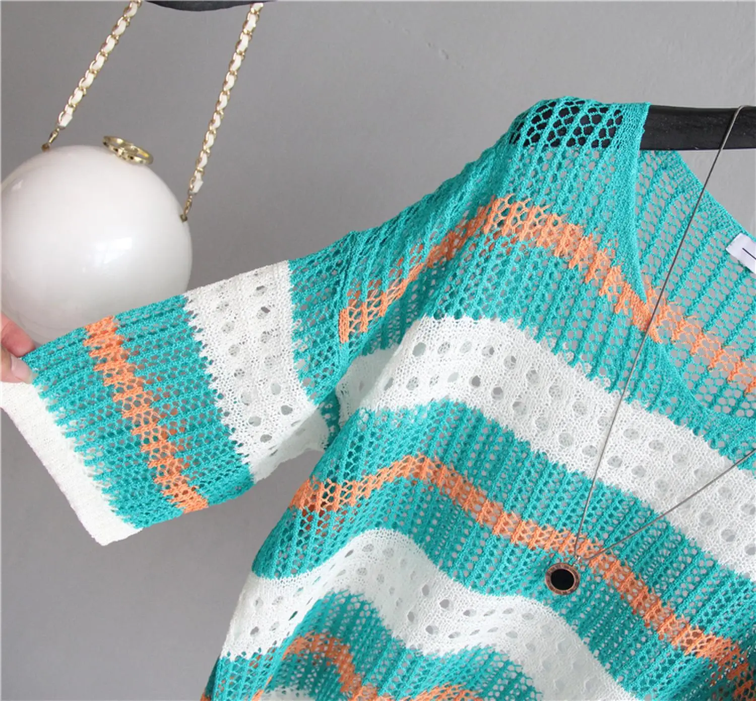 Women's Knitted Sun Protection Blouse Pullover Multicolor — feature 25