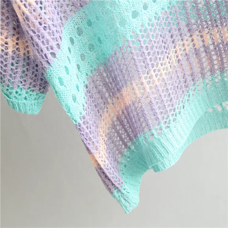 Women's Knitted Sun Protection Blouse Pullover Multicolor — feature 43