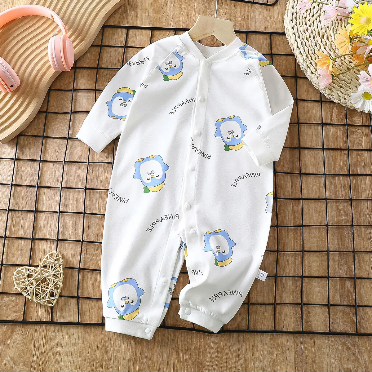 Baby Cotton Jumpsuit Set for Newborns Autumn Wear - Image 6