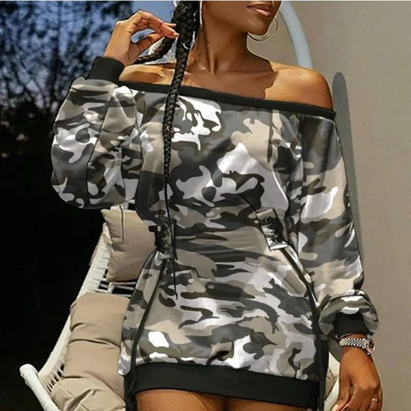 2021 Tie-Dye Long Sleeve Women's Dress