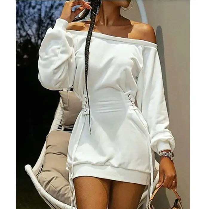 2021 Tie-Dye Long Sleeve Women's Dress