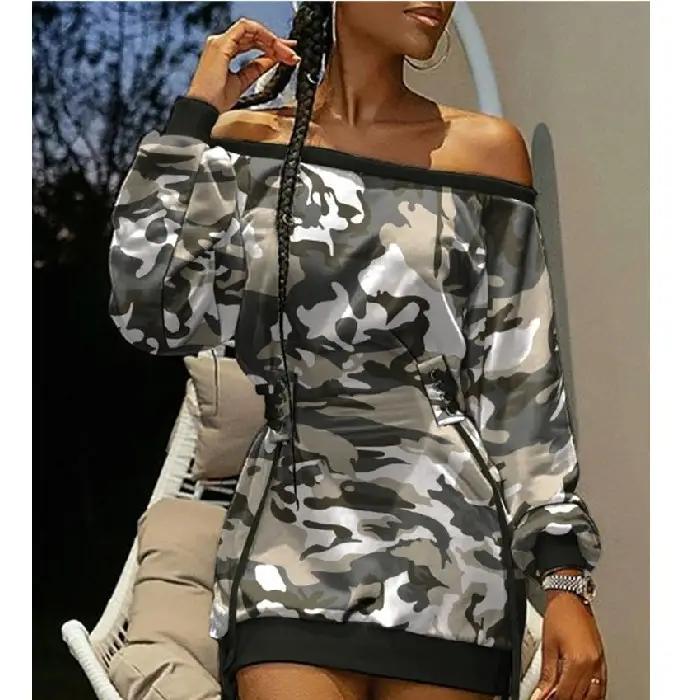 2021 Tie-Dye Long Sleeve Women's Dress