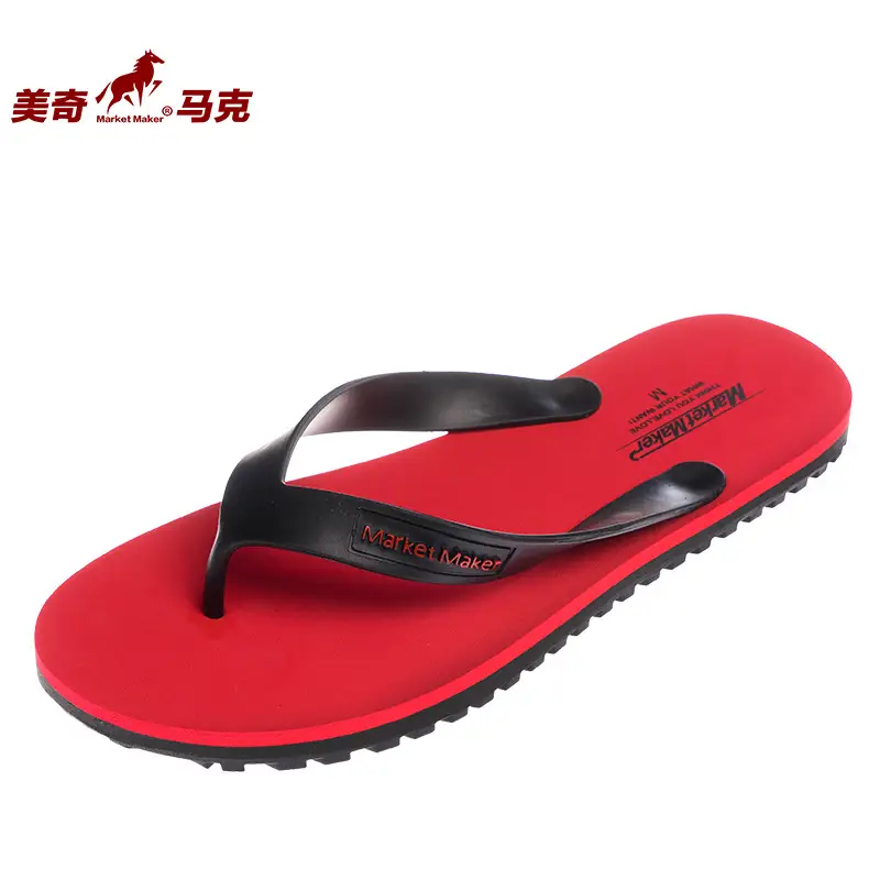 Vietnam EVA Slip-On Men's Red Beach Shoes - Image 6