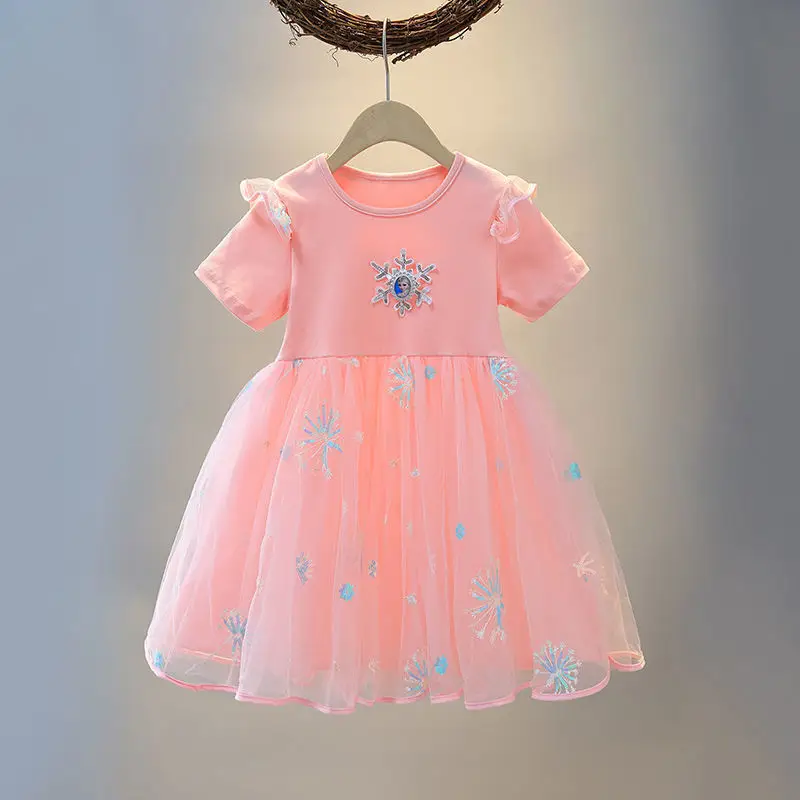 Girls Princess Blue Mesh Skirt Set Aisha 4Yr - Image 8