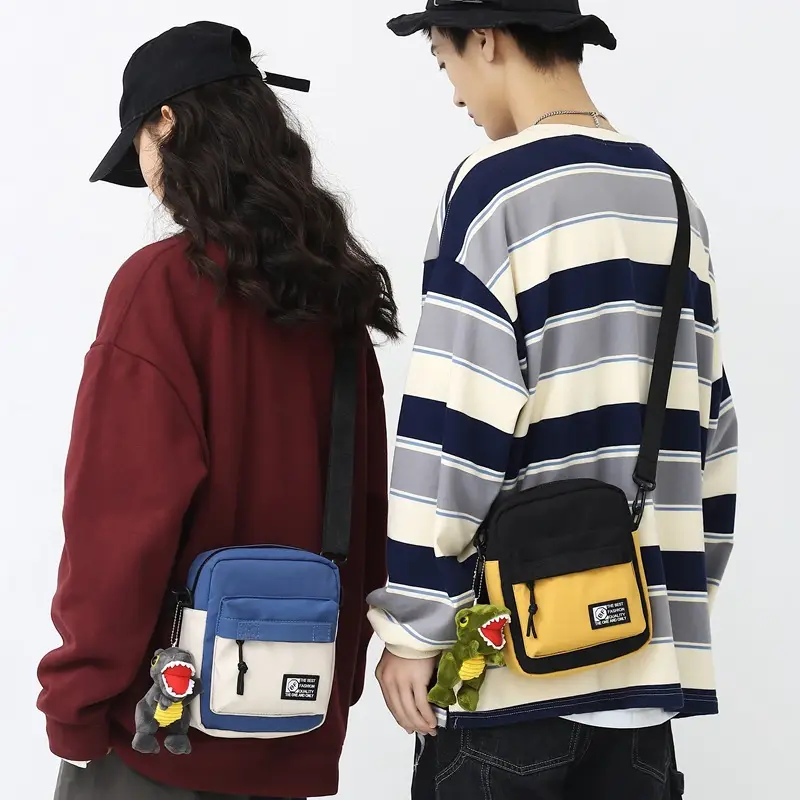 Blue Japanese Style Mobile Phone Bag for Men Women