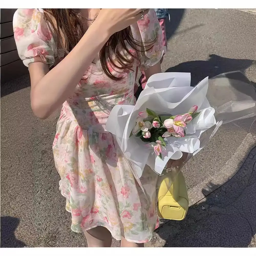 French Ins Super Fairy Student Skirt Floral 2024 - Image 5