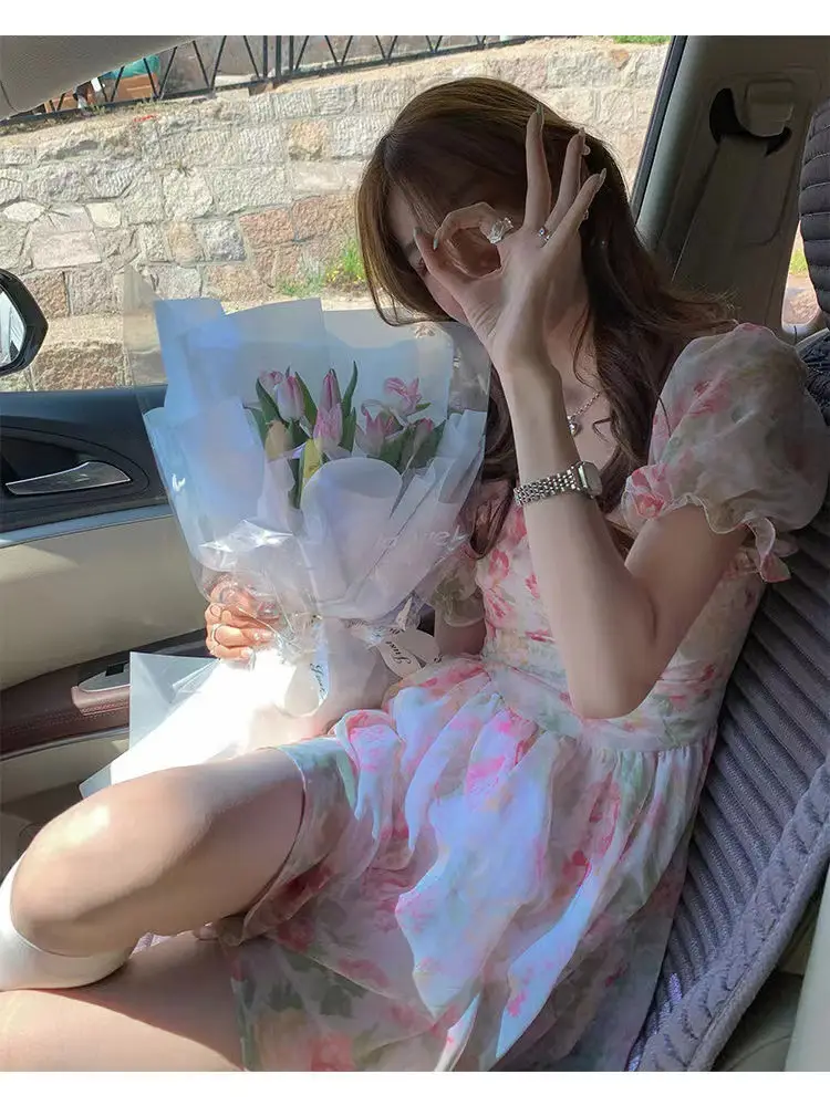 French Ins Super Fairy Student Skirt Floral 2024 — feature 5