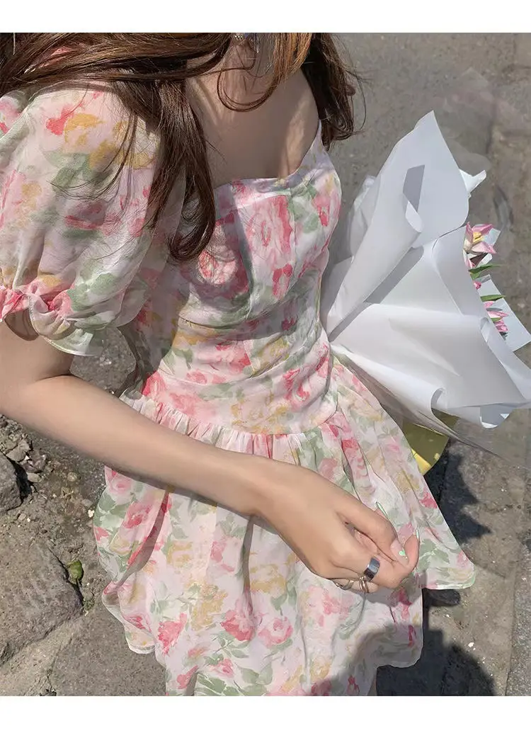 French Ins Super Fairy Student Skirt Floral 2024 — feature 9
