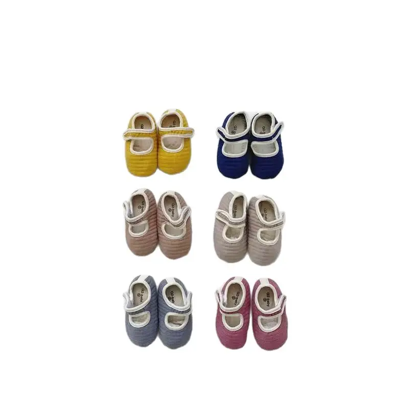 White Korean Style Baby Walking Shoes 0-2Yr Soft Sole