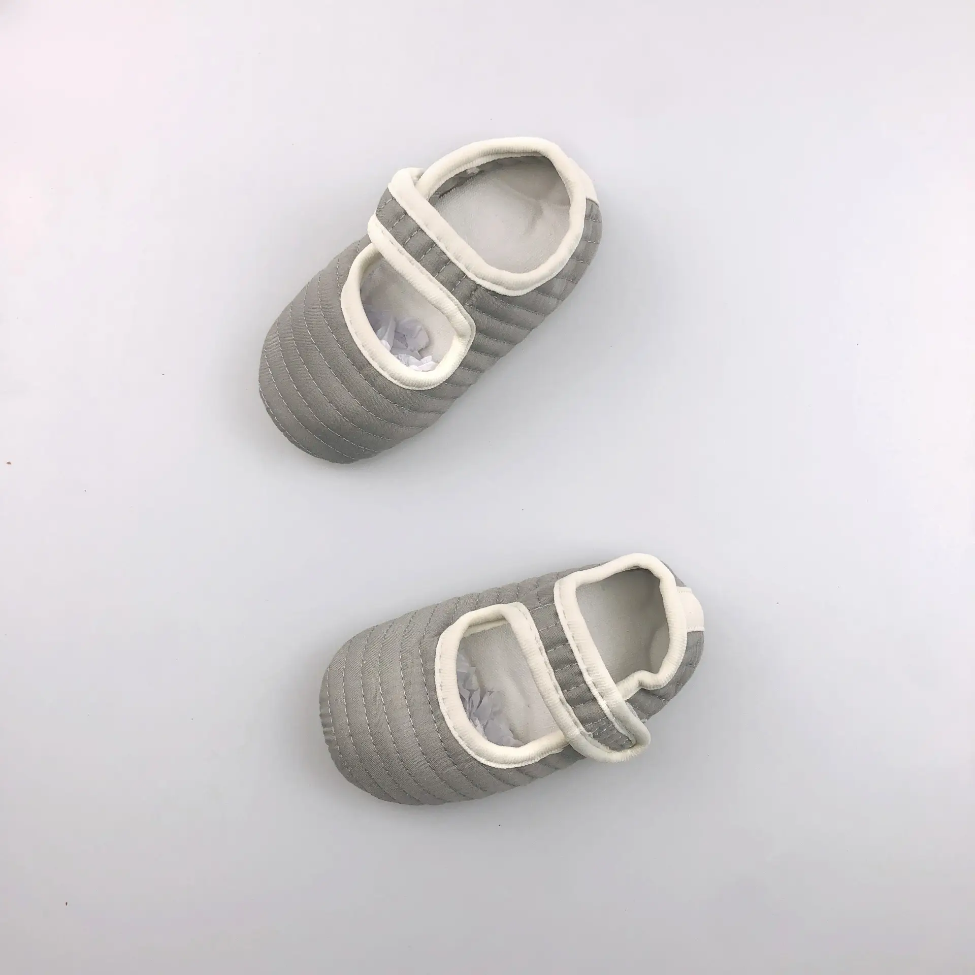 White Korean Style Baby Walking Shoes 0-2Yr Soft Sole