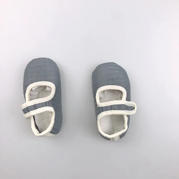 White Korean Style Baby Walking Shoes 0-2Yr Soft Sole