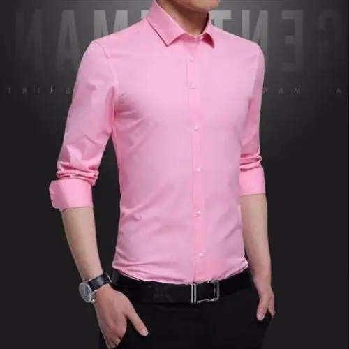 Men's White Half-Sleeved Business Shirt Slim Fit
