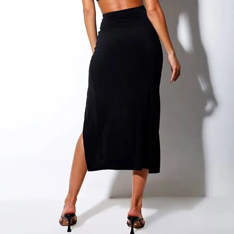 Women's Black High Waist Slimming Skirt 2025 - Image 5