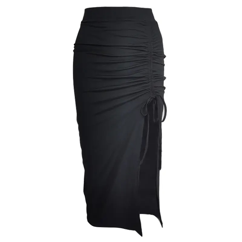 Women's Black High Waist Slimming Skirt 2025 - Image 6