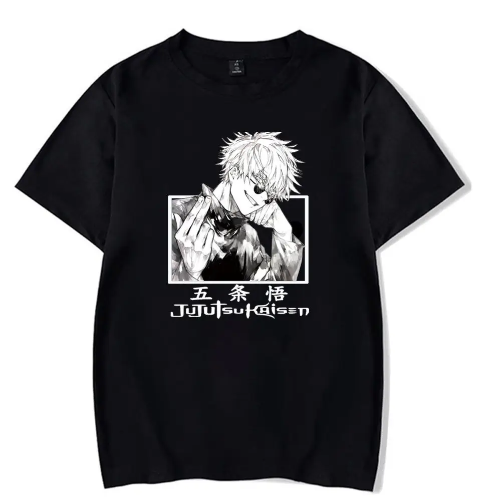 Gothic Anime Girl T-Shirt Black Manga Print