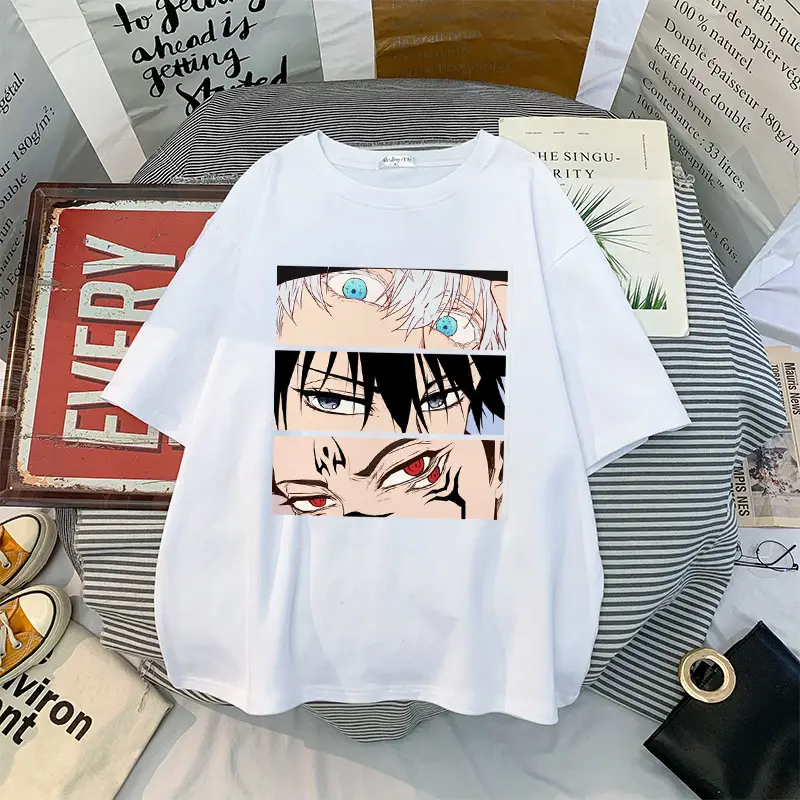 Gothic Anime Girl T-Shirt Black Manga Print