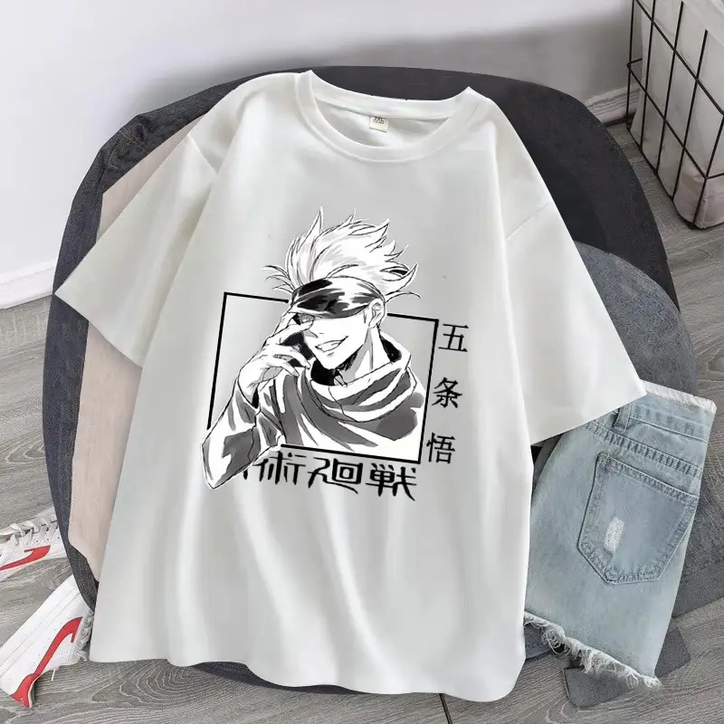 Gothic Anime Girl T-Shirt Black Manga Print