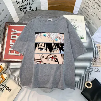 Gothic Anime Girl T-Shirt Black Manga Print